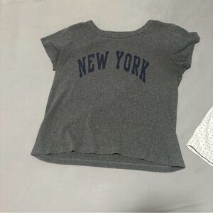 Brandy Melville Gray Tee with New York Print